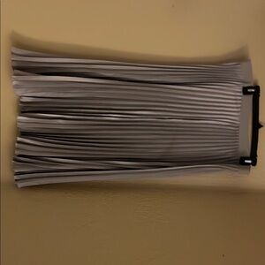 Elegant Gray Pleated Skirt